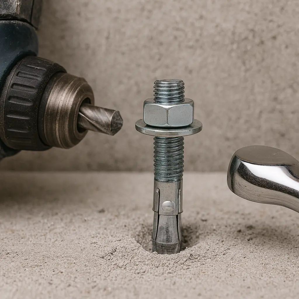 Concrete anchors and wedge anchors