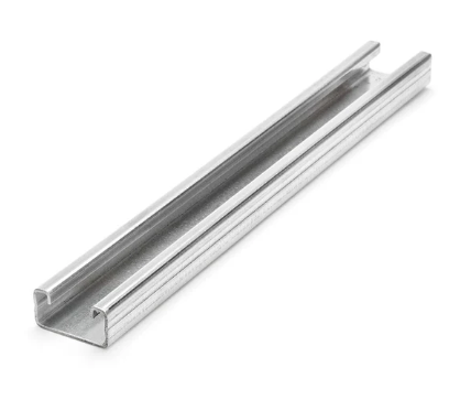 Solid Strut Channel, Shallow, 14 Gauge 1-5/8" x 13/16", Pre Galvanized Steel (USA Made)