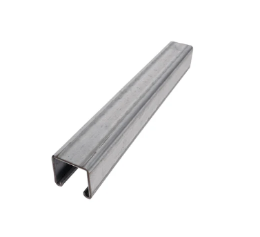 Solid Strut Channel, Deep, 12 Gauge 1-5/8" x 1-5/8", Pre Galvanized Steel (USA Made)