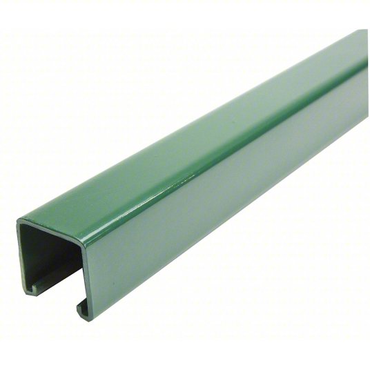 Solid Strut Channel, Deep, 12 Gauge 1-5/8" x 1-5/8", Paint-Green Powder Coat (USA Made)