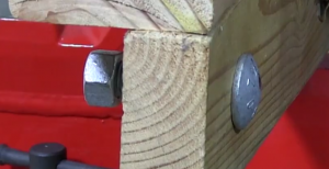 tighten nut with washer