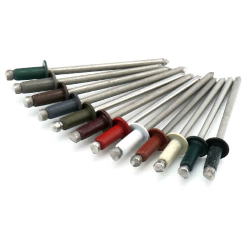 Brighton 304 Stainless Steel POP Rivets – 4-4 (1/8 X 1/4 Grip) – Domed Open Head – Choose Quantity