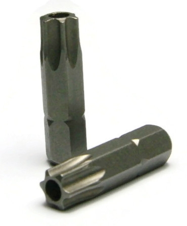 Tamper Proof Insert Bits, Star Drive 6-Lobe Torx