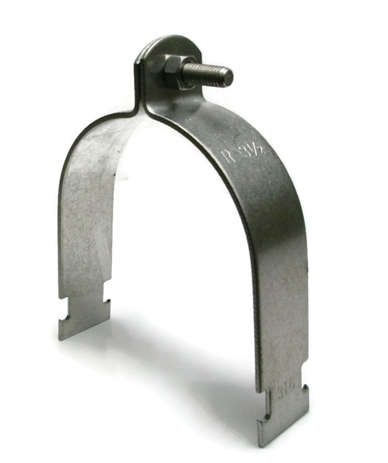 1/2" Pipe Clamps , Stainless Steel 316