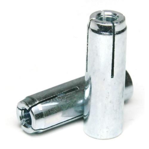 Drop-In Anchors, Zinc Plated Steel, 1/4"-20 x 1"