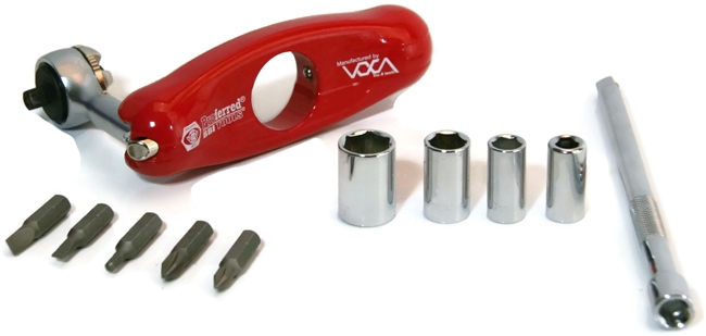 14 Piece Tiny Bone 5-in-1 Ratchet Handle Socket and Screwdriver Set 1/4" Drive Metric ANSI Standard