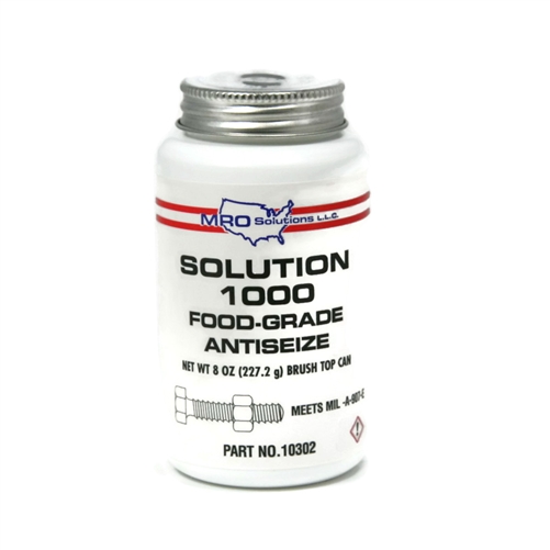 MRO Solution 1000, Food Grade Anti-Seize Lubricant, 8 oz.