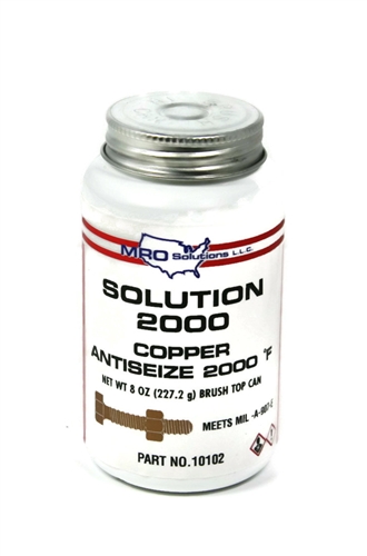 MRO Solution 2000, Copper High Temperature Anti-Seize Lubricant, 8 oz.