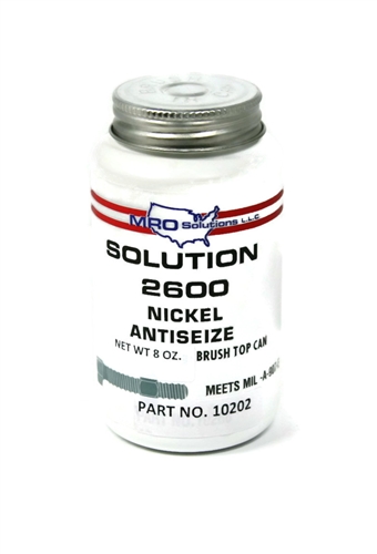 MRO Solution 2600, Premium Nickel Anti-Seize Lubricant, 8 oz.