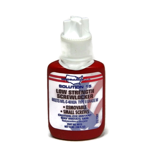 MRO Solution 15, Low Strength Purple Screwlocker 10ml