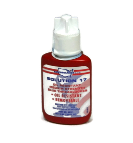 MRO Solution 17, Oil Resistant Blue Threadlocker 10ml