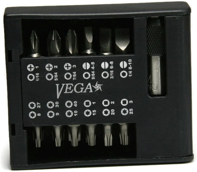 25 Piece Industrial Driver Bit Set - Standard - VT-25B