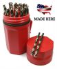 Norseman Super Premium CN-TECH Cryogenic Nitrided 29 Piece Drill Bit Set - Red Ultradex - 135 Degree