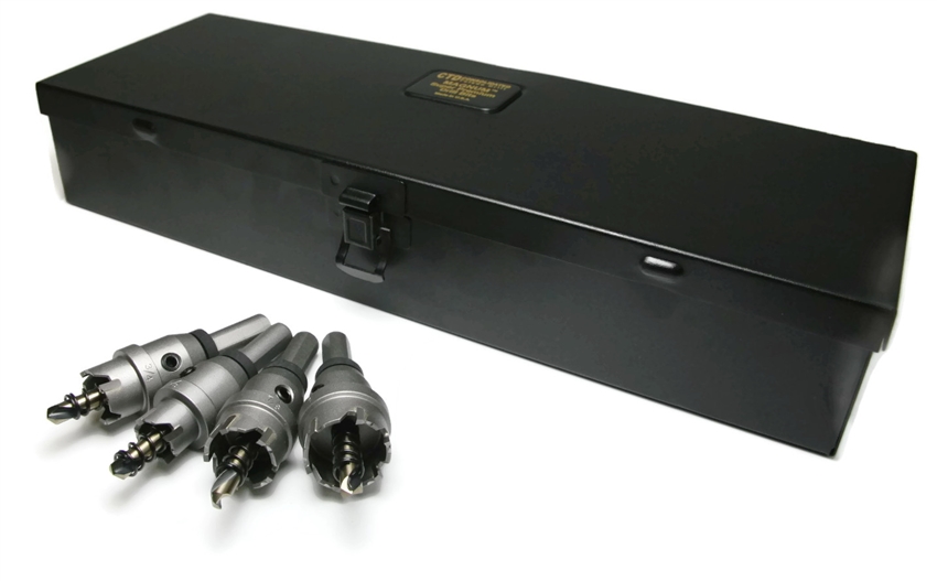 Norseman Carbide Hole Cutter Set - 4 Piece Carbide Tipped Set