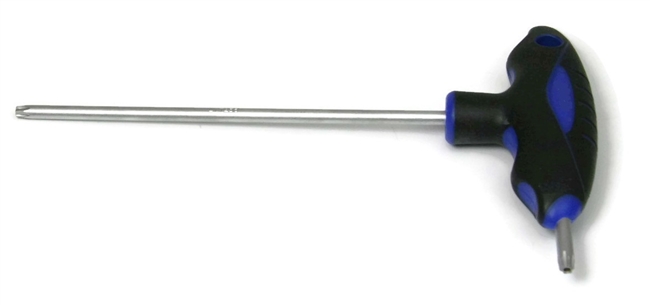 Tamper Proof Star Drive T Handle Screwdrivers T10 - T20 x 4" Length