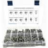 18-8 Stainless Steel Button Head Socket Cap Screw With Hex Finish Nuts and Flat Washers Kit - 551 Pi