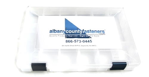Empty Plastic Compartment Box - 2 Pack