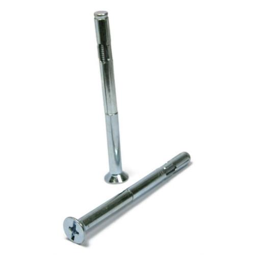 Sleeve Anchors, Phillips/Flat Head, Zinc Plated Steel, 3/8" Sleeve Anchors, Phillips/Flat Head, Zinc Plated Steel, 3/8"