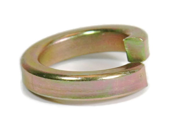 Lock Washers, High Collar Split Ring, Grade 8 Yellow Zinc