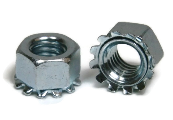 Keps K-Lock Nuts, Zinc Plated Steel Keps K-Lock Nuts, Zinc Plated Steel