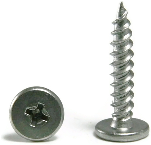 Sheet Metal Screws, Phillips Pancake Head, Self Piercing, Stainless Steel 410, #10