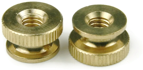 Knurled Thumb Nuts, Brass, 1/4-20 (5/8 Dia x 3/8 Thick)