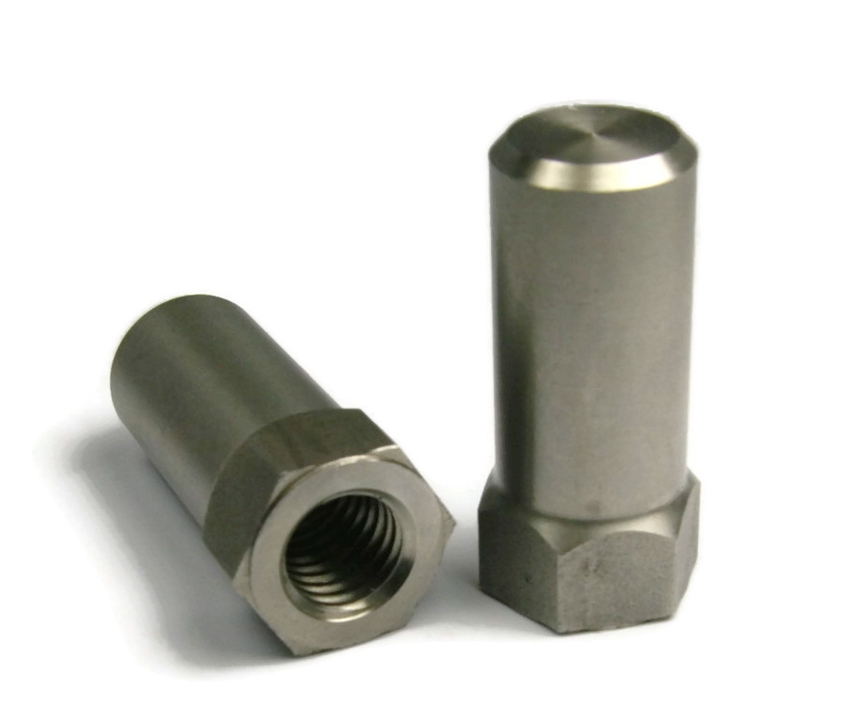 Flat Cap Nuts, Extra Tall, Stainless Steel 18-8