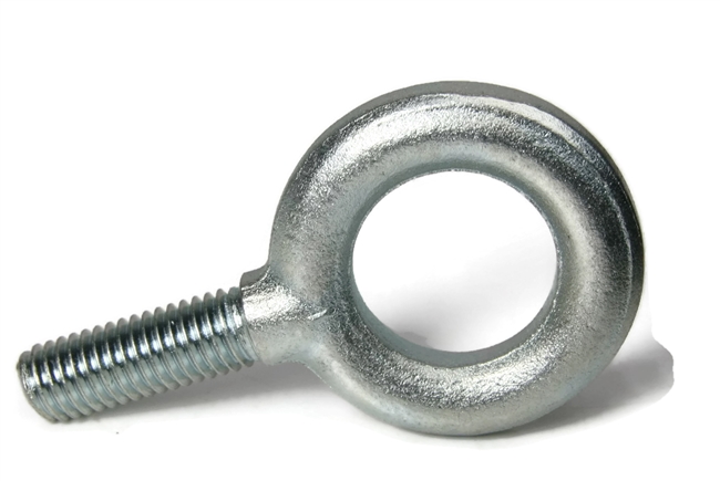 Ken Forging Eye Bolts, Plain Pattern, Zinc Plated Steel, 3/8"-16, USA Made