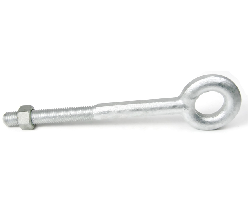 Ken Forging Eye Bolts with Nut, Plain Pattern, Hot Dipped Galvanized, 5/16"-18 , USA Made