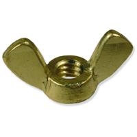 Wing Nuts, Brass, 1/4"-20 (Wing Span 1.10/.97 x .187 Thick)