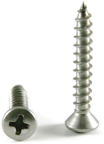 Sheet Metal Screws, Phillips Oval Head, Stainless Steel 316, #10