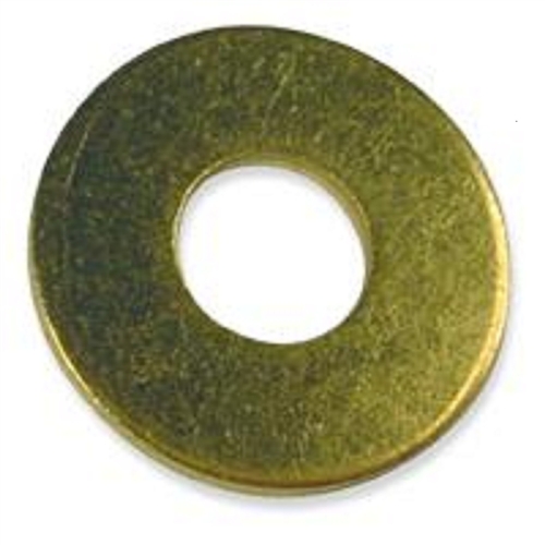 Flat Washers, Brass, #6 Small (.147 ID x .312 OD x .025 Thick)