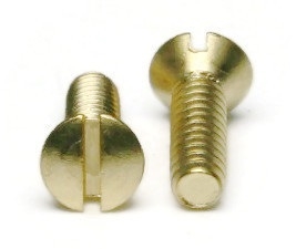 Keystone #10-24 X 1" Chrome Plated Brass Machine Screws – Slotted Oval Head – 40 Pieces