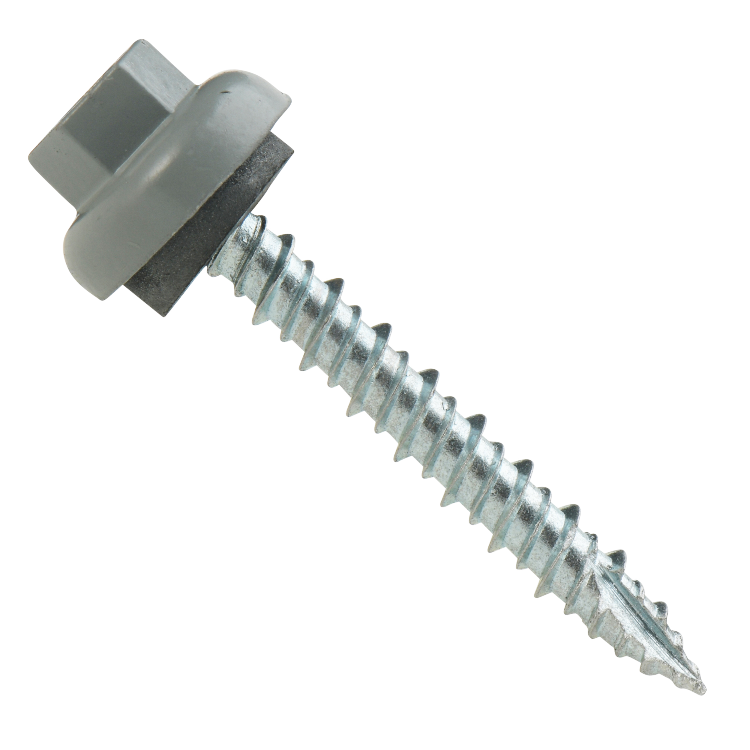 Roofing Screws, Pro-Z™, Hi-Lo Thread, Type 17 Point, Zinc Plated Steel, Slate, #10