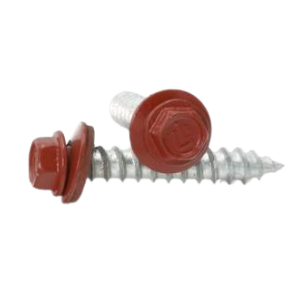 Roofing Screws, FastGrip™, Sharp Point, Stainless Steel 18-8, Red, #9 Roofing Screws, FastGrip™, Sharp Point, Stainless Steel 18-8, Red, #9