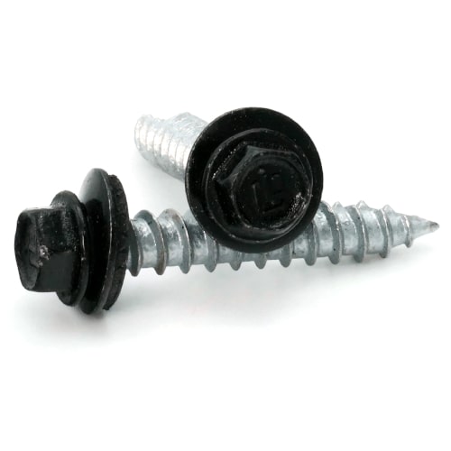 Roofing Screws, FastGrip™, Sharp Point, Stainless Steel 18-8, Black, #9 Roofing Screws, FastGrip™, Sharp Point, Stainless Steel 18-8, Black, #9