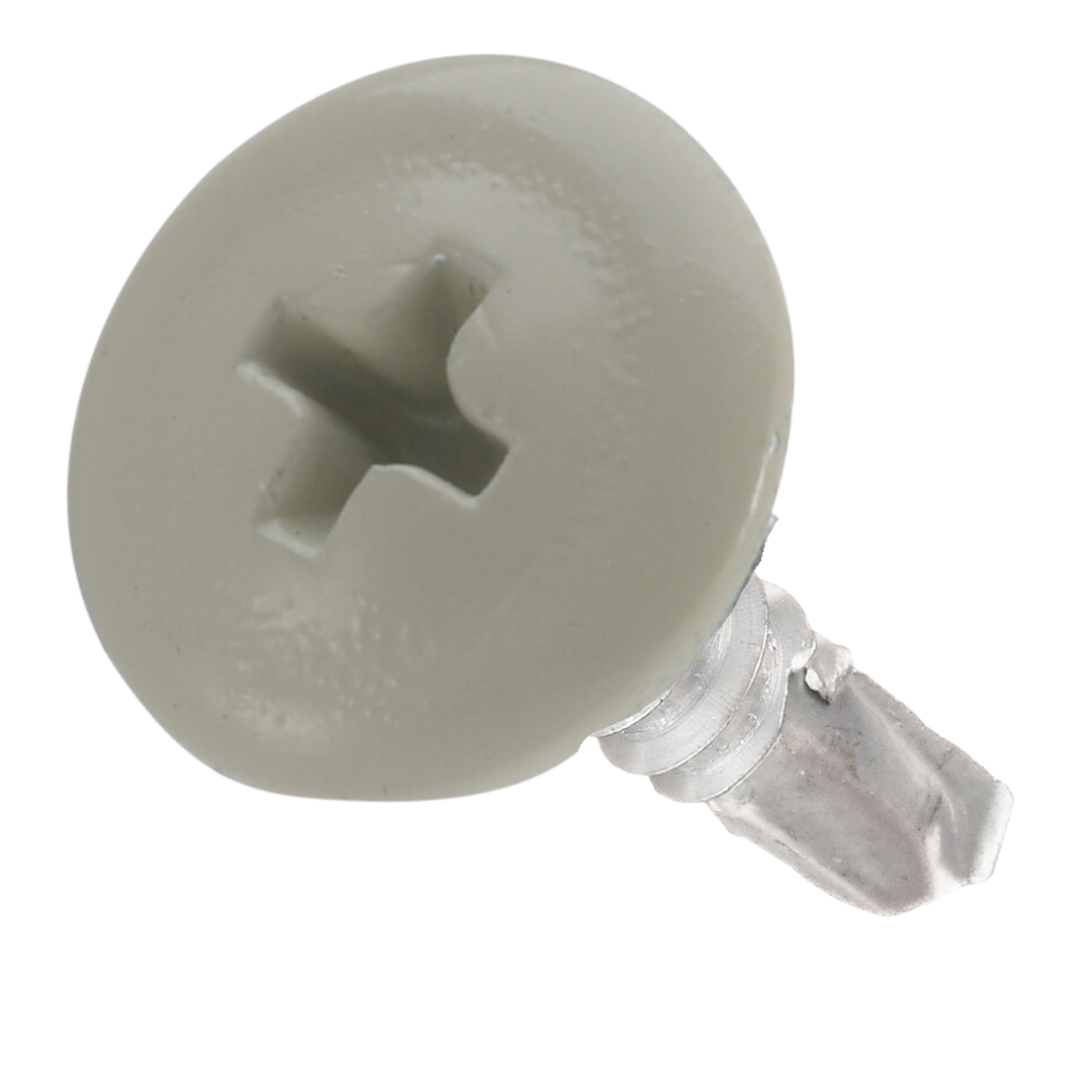 ZP Phillips Wafer Head Self Drilling Screw - Ivory - #8 x 1"