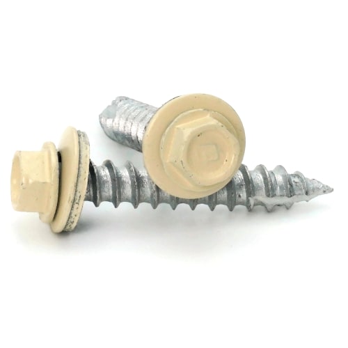 Roofing Screws, ProCap™ Stitch, Type 17 Point, Stainless Steel 304, Burgundy, #12 x 3/4" Roofing Screws, ProCap™ Stitch, Type 17 Point, Stainless Steel 304, Burgundy, #12 x 3/4"