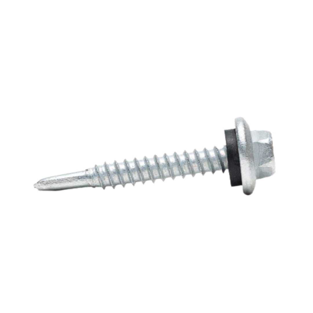 Roofing Screws, MetalGrip™, T3, Self Driller, Galvanized Steel, Unpainted, #12