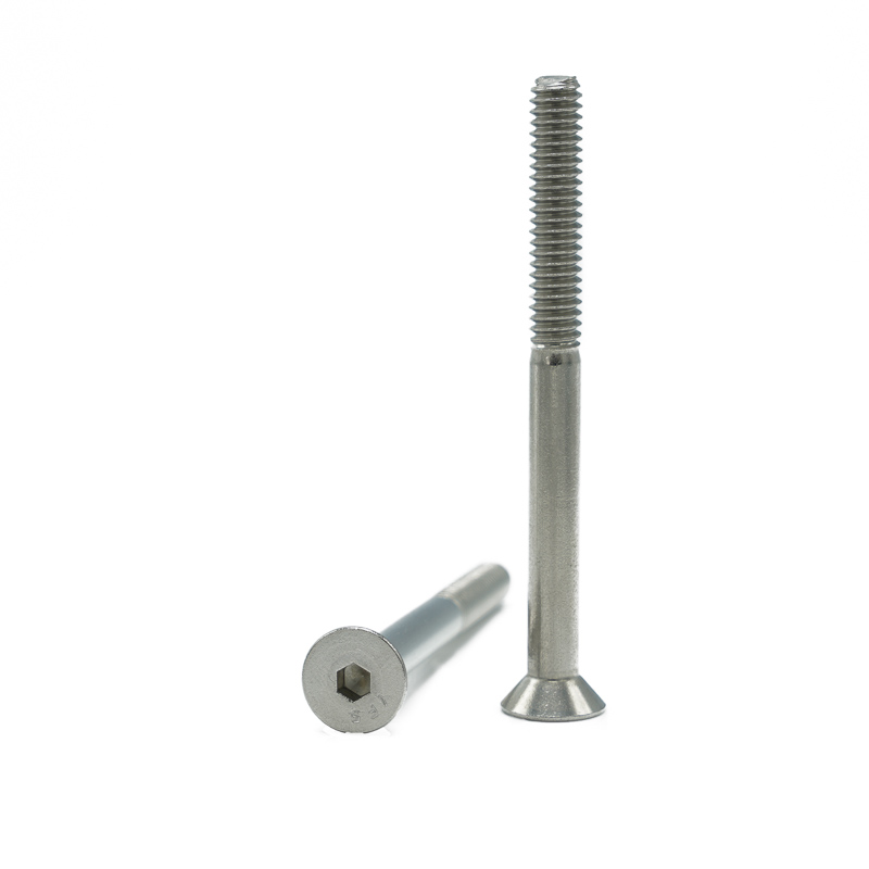 Socket Cap Screws, Flat Head, Stainless Steel 18-8, 1/4"-20