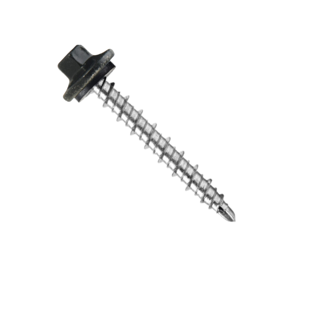 Roofing Screws, ProCap MINI-DRILLER™, Stainless Steel 304, Black, #10