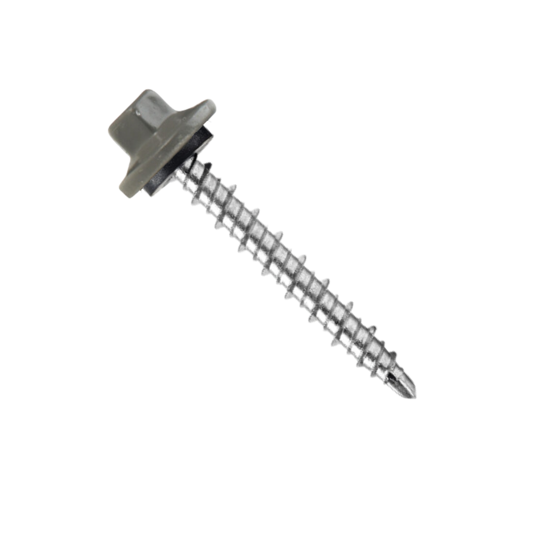 Roofing Screws, ProCap MINI-DRILLER™, Stainless Steel 304, Charcoal, #10