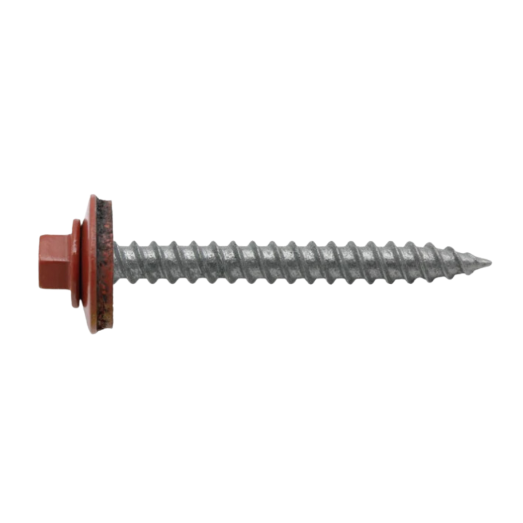 Roofing Screws, ReGrip™, Sharp Point, Galvanized Steel, Red, #12 Roofing Screws, ReGrip™, Sharp Point, Galvanized Steel, Red, #12