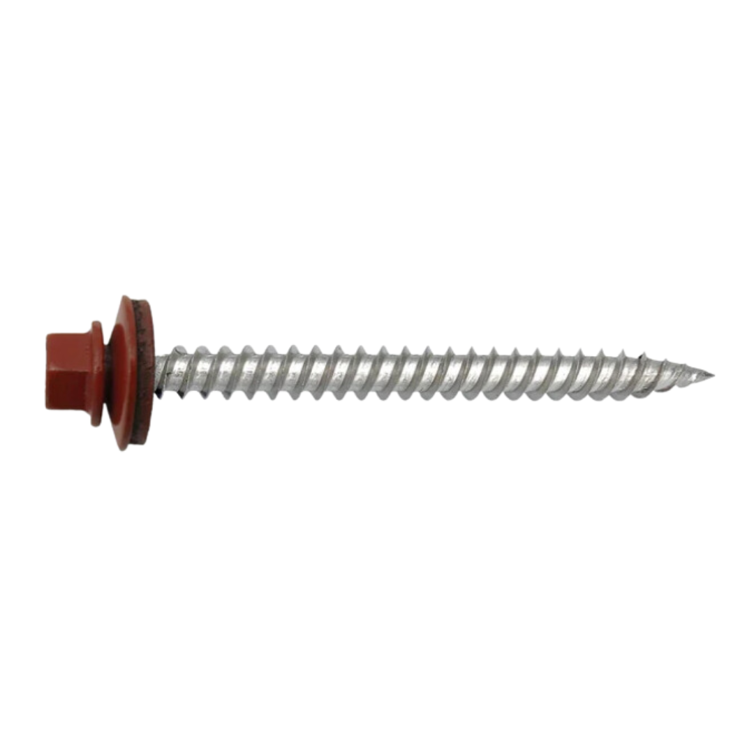 Roofing Screws, ReGrip™, Sharp Point, Stainless Steel 18-8, Red, #12 Roofing Screws, ReGrip™, Sharp Point, Stainless Steel 18-8, Red, #12