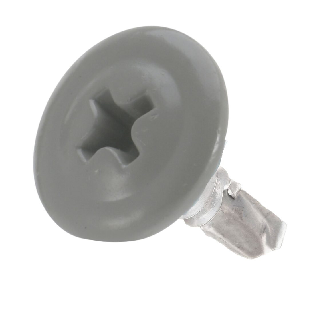 #8 Zinc Plated Phillips Wafer Head Self Drilling Screw - Slate