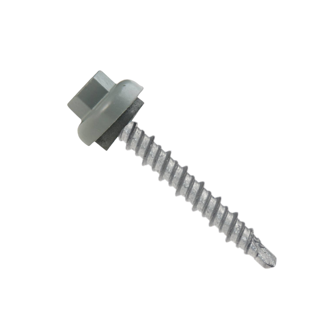 Roofing Screws, Pro-Z™, Hi-Lo Mini-Driller, Slate, #10