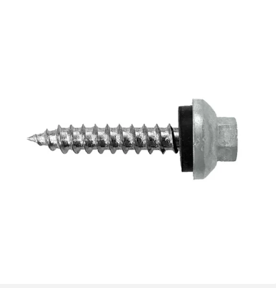 Roofing Screws, Pro-Z™ Stitch, Sharp Point, Zinc Plated Steel, Slate, #12