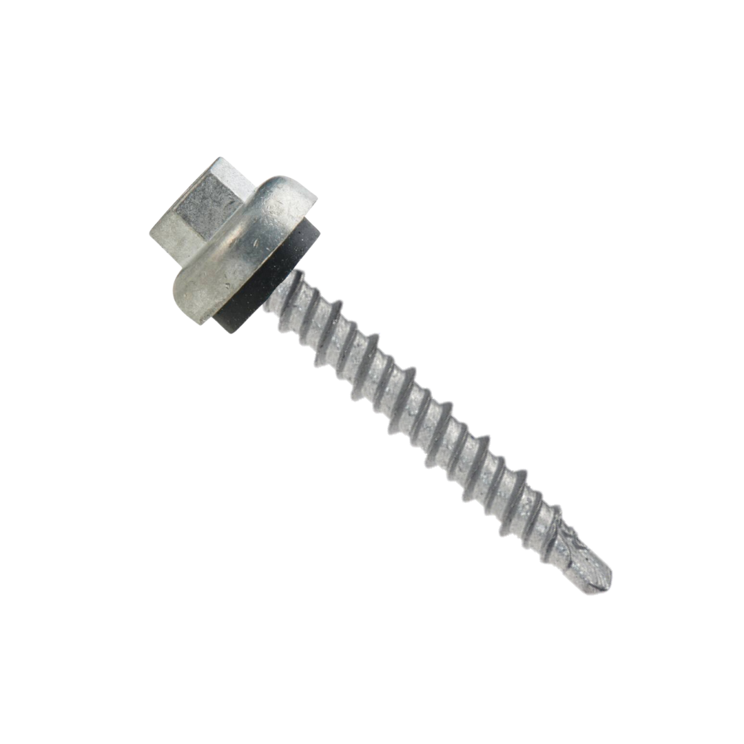 Roofing Screws, Pro-Z™, Hi-Lo Mini-Driller, Unpainted, #10
