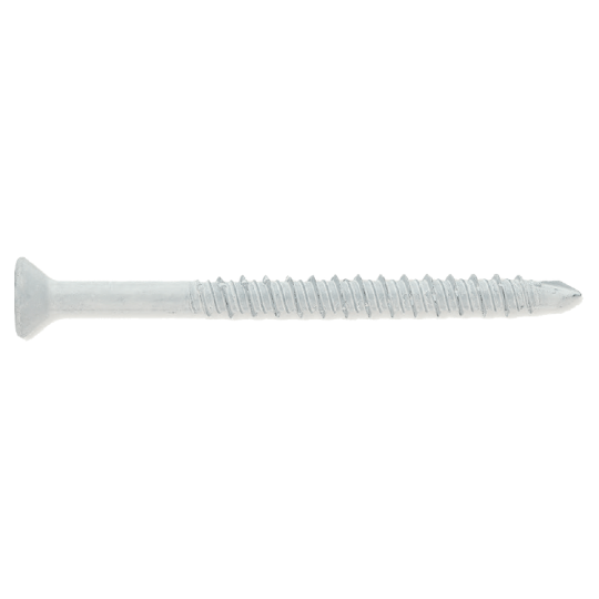Concrete Screws, White Ruspert Coated, Phillips Flat Head, 1/4" Concrete Screws, White Ruspert Coated, Phillips Flat Head, 1/4"