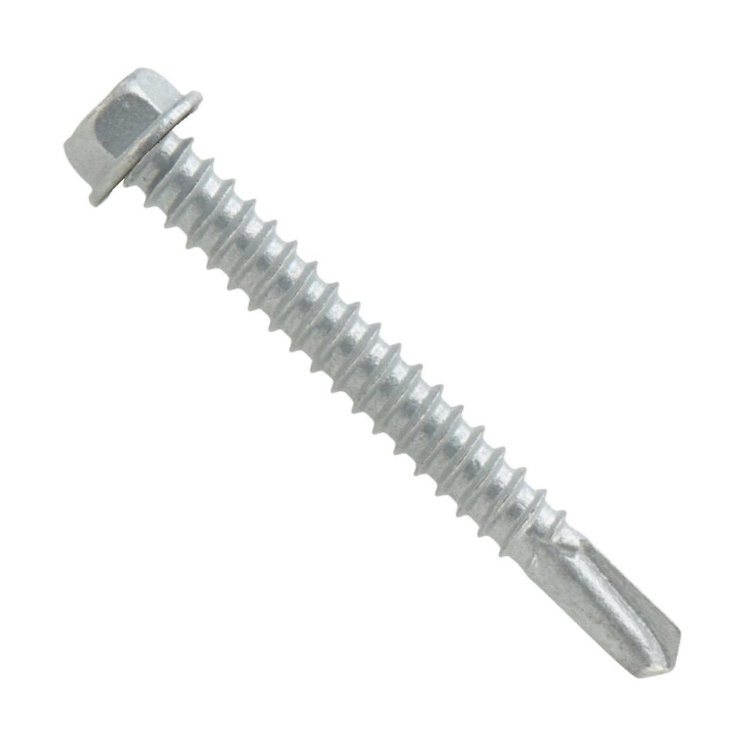 Roofing Screws, MetalGrip™, T3, Self Driller, Galvanized Steel, No Washer, Unpainted, #12